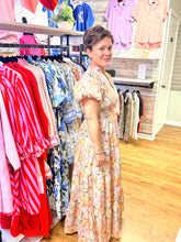 Load image into Gallery viewer, Garden Grace Floral Puff Sleeve Midi Dress With Pockets