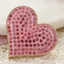 Load image into Gallery viewer, Valentine's Crystal And Gold Heart Pin/Pendant