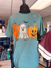 Load image into Gallery viewer, Boo Pumpkin Patchwork Soft Unisex ComfortWash Tee