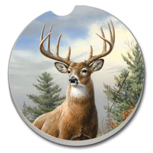 Load image into Gallery viewer, Morning Light Deer  Absorbent Stone Car Coaster 1 Pk