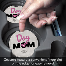 Load image into Gallery viewer, Dog Mom Absorbent Stone Car Coaster 1 Pk