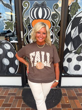 Load image into Gallery viewer, Fall Polka Dot Pumpkin Soft Unisex Tee