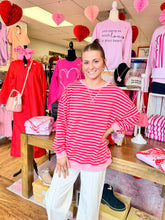 Load image into Gallery viewer, Oversized Striped Long Sleeve Top