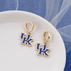 Kentucky Huggie Hoop UK Logo Earrings