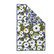 Load image into Gallery viewer, Kitchen Tea Towel- Anemone Poppy Blu
