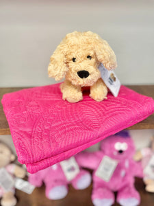 Heirloom Baby Quilt Hot Pink