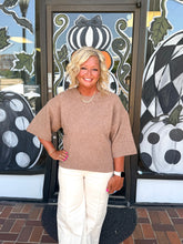 Load image into Gallery viewer, Camel Everyday 3/4 Sleeve Sweater