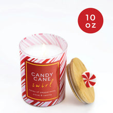 Load image into Gallery viewer, Candy Cane Swirl 10oz Candle
