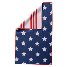 Load image into Gallery viewer, Patriotic Stars &amp; Stripes Waffle Knit Kitchen Towel