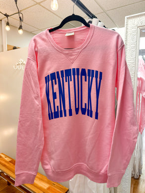 Kentucky Soft Unisex Pink ComfortWash Sweatshirt