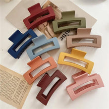 Load image into Gallery viewer, Rectangle Claw Hair Clip- Several Colors