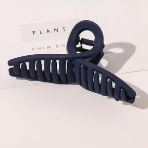 Criss Cross Solid Color Matte Hair Claw- Several Colors