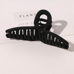 Criss Cross Solid Color Matte Hair Claw- Several Colors