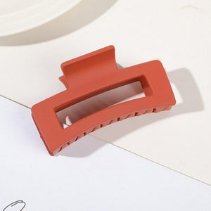 Solid Matte Coated Hair Clip- Several Colors