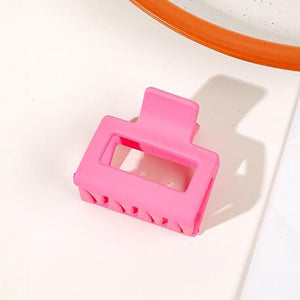Small Matte Rectangle Hair Claw Clip