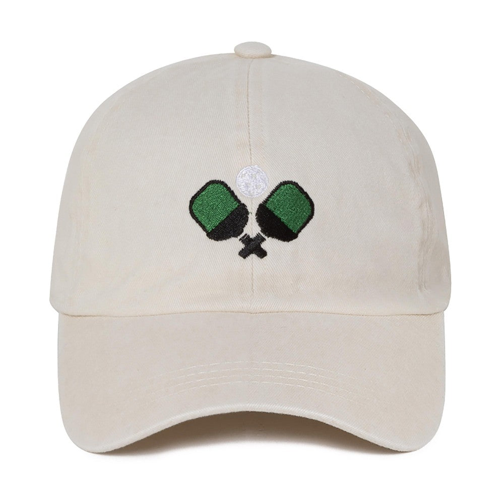 Pickleball Paddle & Ball Embroidered Baseball Cap