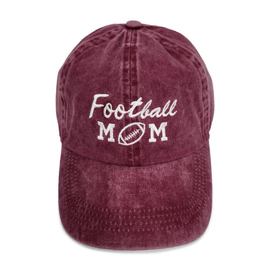 Football Mom Embroidered Baseball Cap
