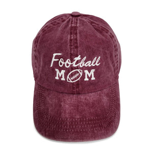 Football Mom Embroidered Baseball Cap