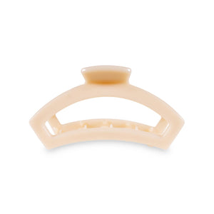 Teleties Open Medium Hair Clip- Almond Beige