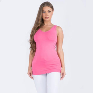 Hot Pink Seamless Reversible Tank Top