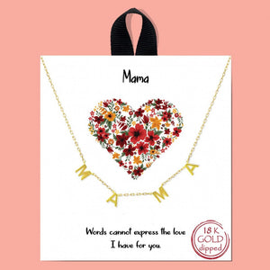 Short Mama Station Necklace