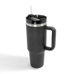 Black Sparkle 40 oz Stainless Steel Tumbler