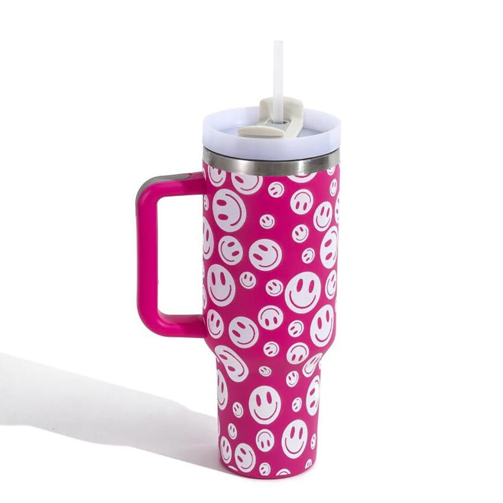 Hot Pink 40 oz Stainless Steel Tumbler