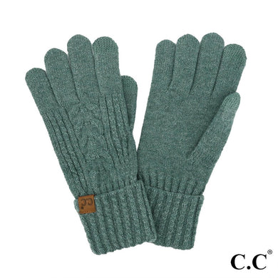 C.C Cable Knit Gloves