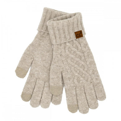 C.C Cable Knit Gloves