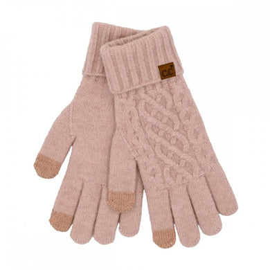 C.C Cable Knit Gloves