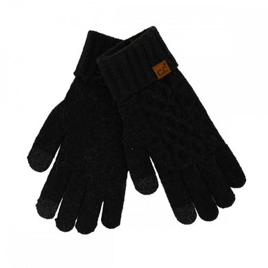 C.C Cable Knit Gloves