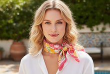 Load image into Gallery viewer, Citrus Mosaic Print Bandana Scarf