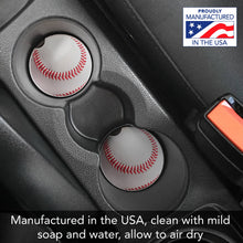 Load image into Gallery viewer, Baseball Absorbent Stone Car Coaster 1 Pk