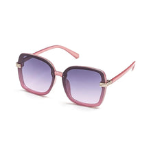 Load image into Gallery viewer, Large Rounded Square Sunglasses With Gold Tone Detail- 4 Colors