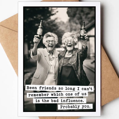 Been Friends So Long Funny Birthday Card