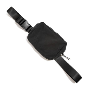 Cross Body Nylon Belt Bag- Black
