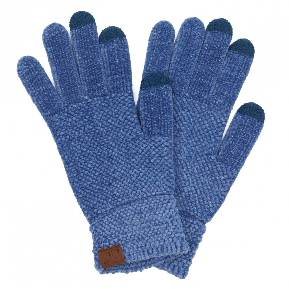 C.C Solid Chenille Knit Smart Touch Gloves