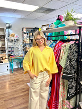 Load image into Gallery viewer, Butter Yellow 3/4 Sleeve Luxe Knit Top