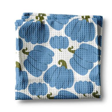 Blue Pumpkin Chinoiserie Tea Towel