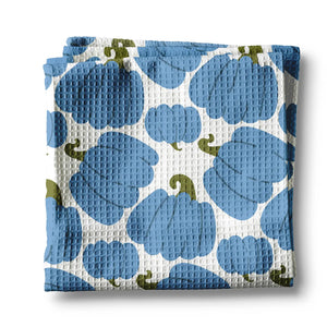 Blue Pumpkin Chinoiserie Tea Towel