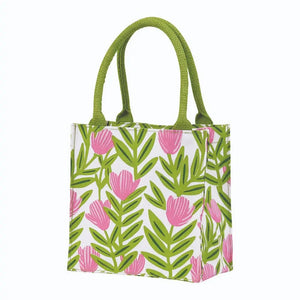 Pink Delight Reusable Gift Bag Tote 8x8x5