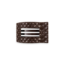 Load image into Gallery viewer, Teleties Small Flat Rectangle Hair Clip- Truly Taupe Quilted
