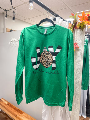 Leopard Joy Christmas Long sleeve Unisex Tee