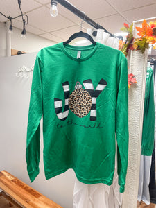 Leopard Joy Christmas Long sleeve Unisex Tee