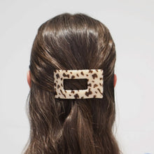 Load image into Gallery viewer, Teleties Small Flat Rectangle Hair Clip- Blonde Tortoise