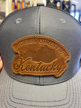 Load image into Gallery viewer, Bourbon Comes from Kentucky Leather Patch Hat