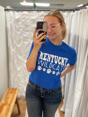 Kentucky Paw Prints Soft Unisex Tee