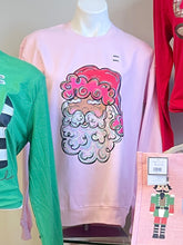 Load image into Gallery viewer, Colorful Santa Christmas Soft Pink Unisex Sweatshirt