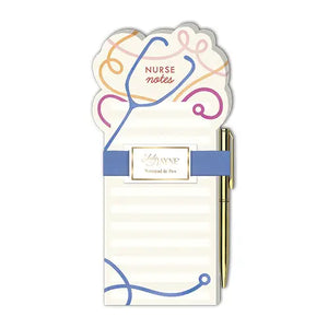 Nurse Notes Die-Cut Notepad with Pen Set