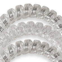 Load image into Gallery viewer, Silver Slay Teleties Large 3-Pack Hair Ties